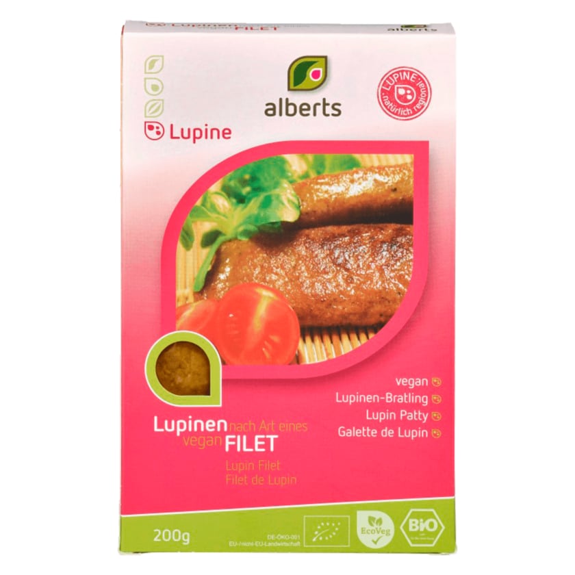 Alberts Bio Lupinen Filets vegan 200g